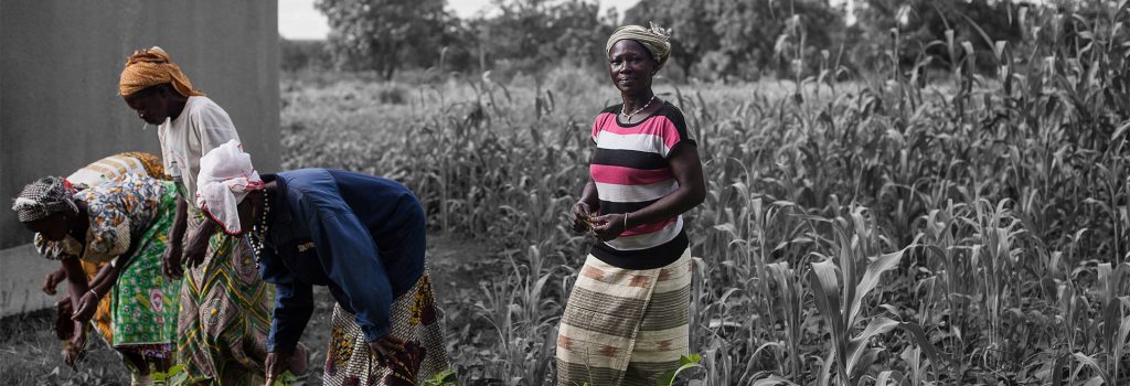 Yeri with some of the other women farmers in her community